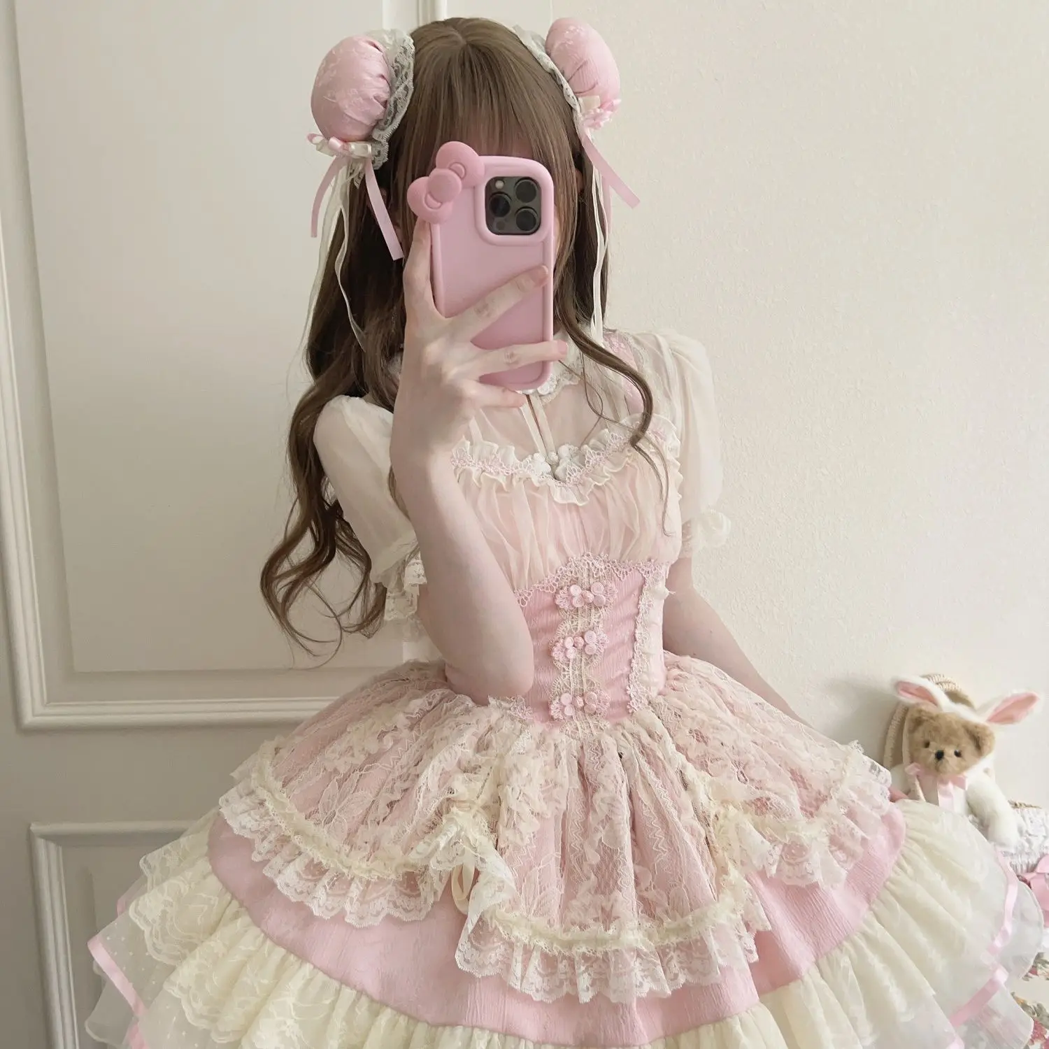 Victorian Gothic Lolita Jsk Dress Wwomen Vintage Y2k Strap Princess Dresses Summer Girls Flower Wedding Style Mini Party Dress