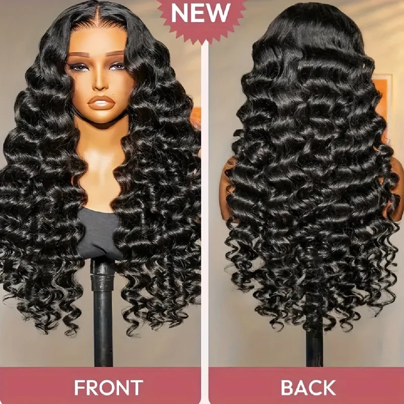 موجة فضفاضة 13x4 13x6 الدانتيل الجبهة باروكة من شعر طبيعي 30 40 بوصة البرازيلي المياه موجة عميقة HD الدانتيل الباروكة الأمامية مجعد الباروكات للنساء #3