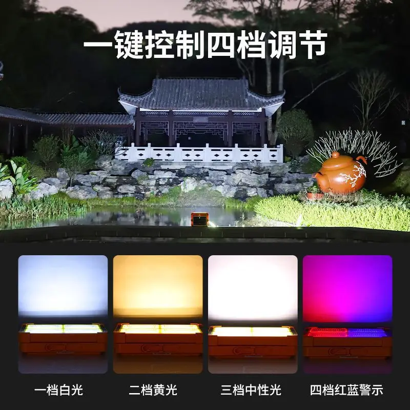 LED Solar Charging Light, Household Power Outage, Emergência Night Market Light, Iluminação de acampamento