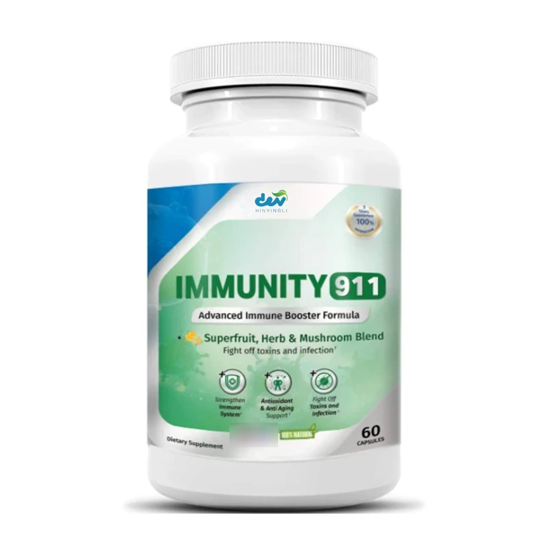 

Immunity 911 Supplement - with Natural Ingredients Like Turmeric, Vitamin C, B6, E, Zinc，High Potency Immune Support，60 Capsules
