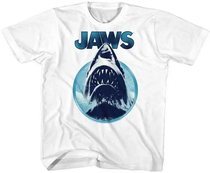 

Jaws Coming From The Deep Youth T Shirt 2T-YXL Great Classic Movie