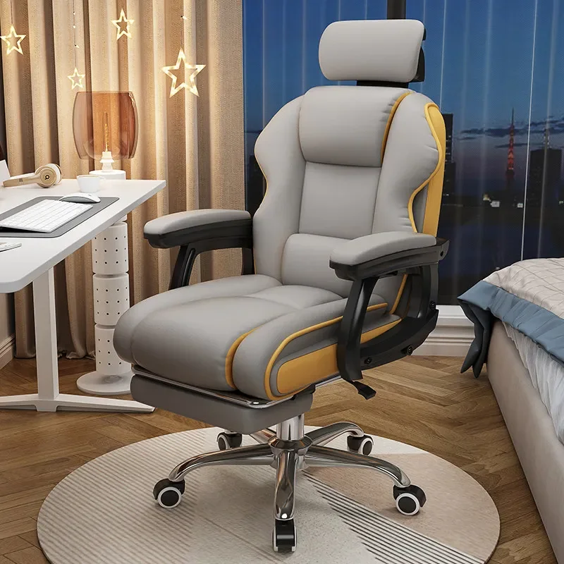 Modern Pillow Office Chair Memory Support Luxury Arm Swivel Computer Chair Comfortable Wheels Chaise Bureau Office Furniture