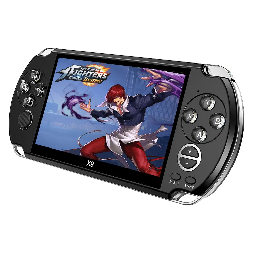 وحدة تحكم ألعاب فيديو ريترو X9 PSVita مشغل ألعاب محمول لألعاب PSP Viat Retro شاشة 5.0 بوصة تلفزيون مع كاميرا فيلم Mp3