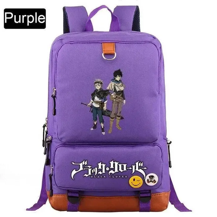 

Дышащая сетка синий серый красный фиолетовый бирюзовый черный клевер подростковые школьные сумки рюкзаки аниме игра