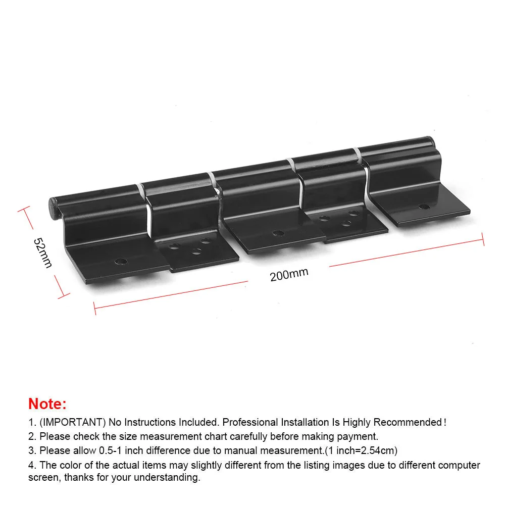 RV Kit engsel friksi pintu masuk warna hitam, untuk Trailer perjalanan roda ke-5 dan motor TT102472