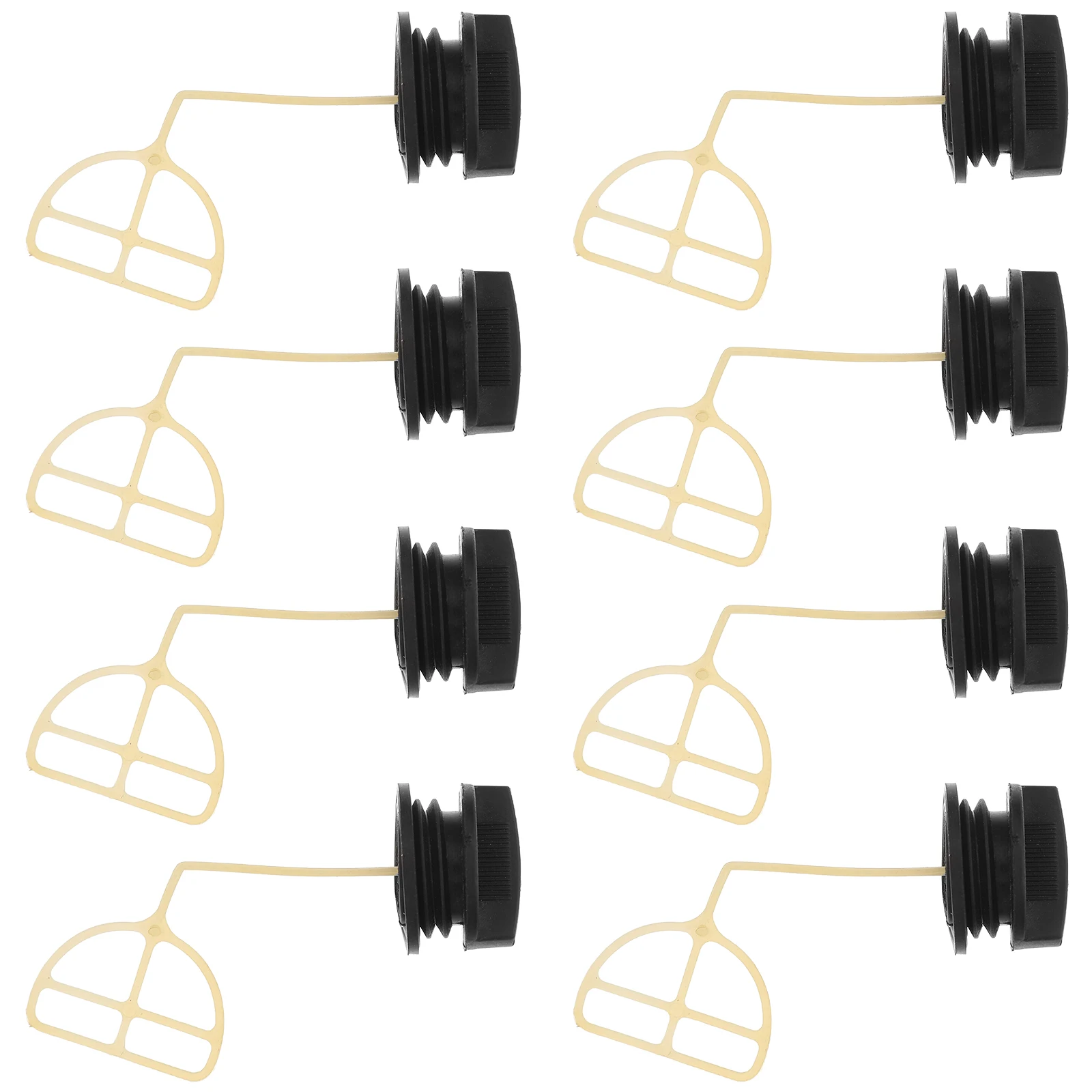

10 Pcs Oil Cap Lawn Mower Parts Chainsaw Accessories Gas Gasket Replacement Tank Protective