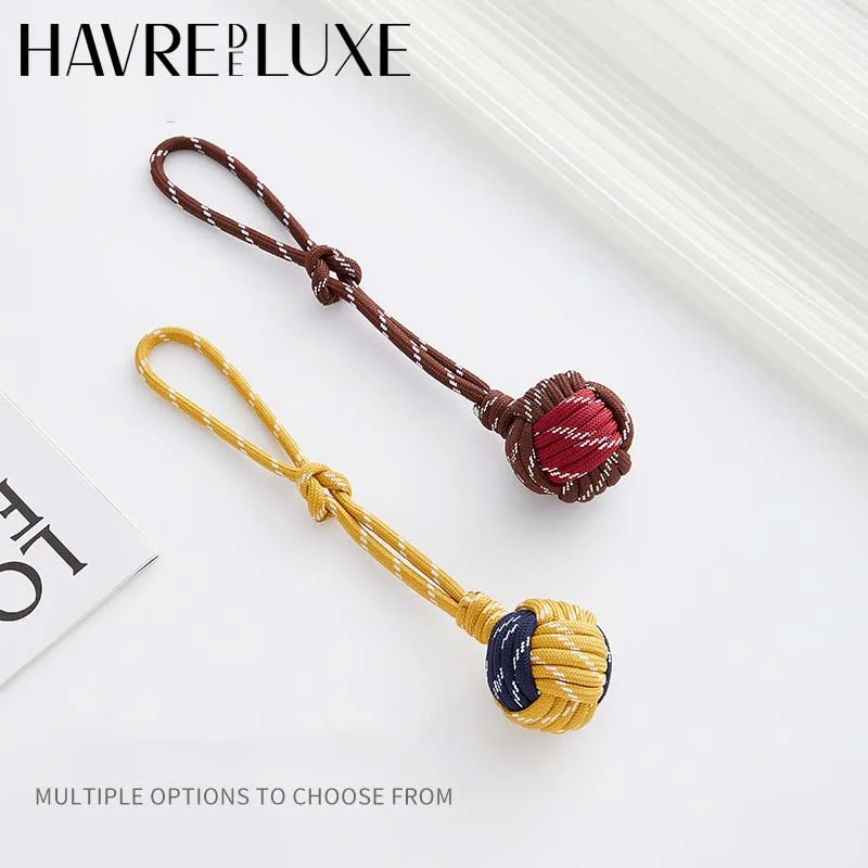 Bag charm hand-woven rope ball bag decoration keychain exquisite and high-end women's bag pendant,DIY bag accessories