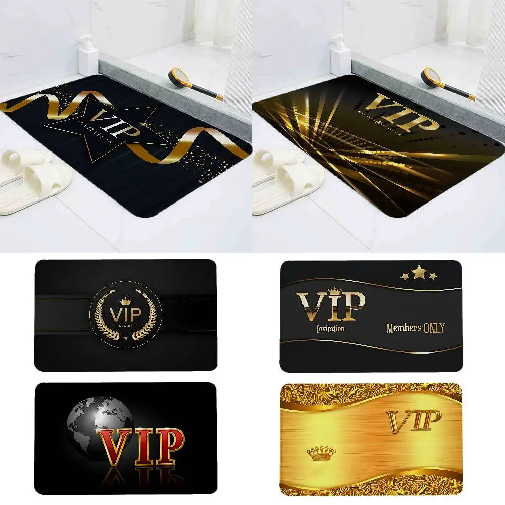 

Super Vip Logo Floor Mat Bathroom Absorbent Simple Door Dirt-resistant Home Kitchen Foot Entry Mat