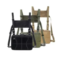 Fishing Chest Bag Men's Tactical Bags Waterproof Molle Nylon Climbing Camping Backpacks Outdoor Travel Vest Backpack Fanny Pack