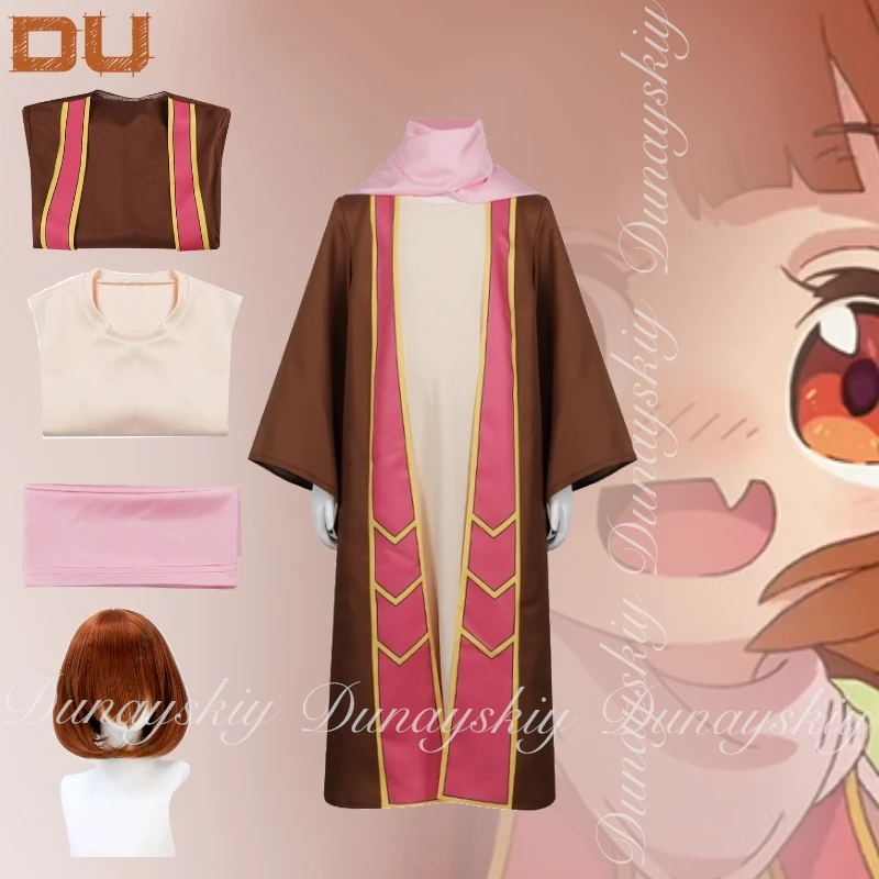 ابنة ملك الشيطان لطيفة جدًا!! Du Cosplay The Demon King فقط أزياء تنكرية طويلة رداء disfraz Adulto