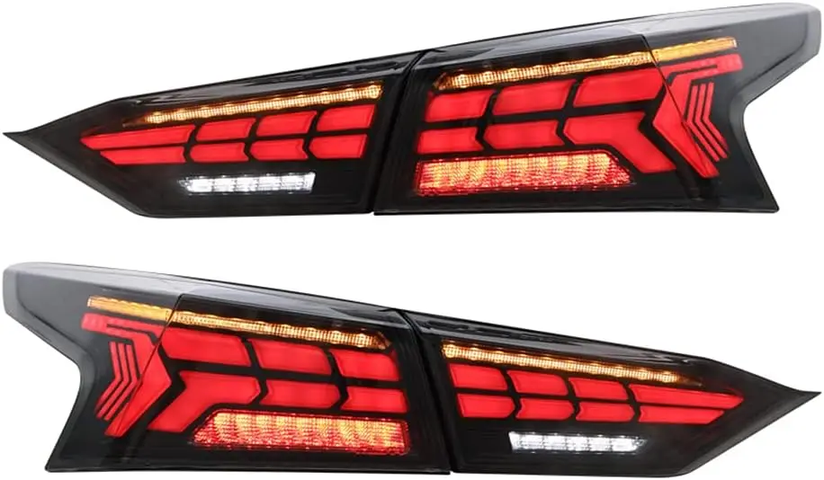 Luces traseras LED para Nissan Altima 2019 2020 2021 con lámpara trasera de señal de giro secuencial (humo), Material de vidrio prove completamente sellado