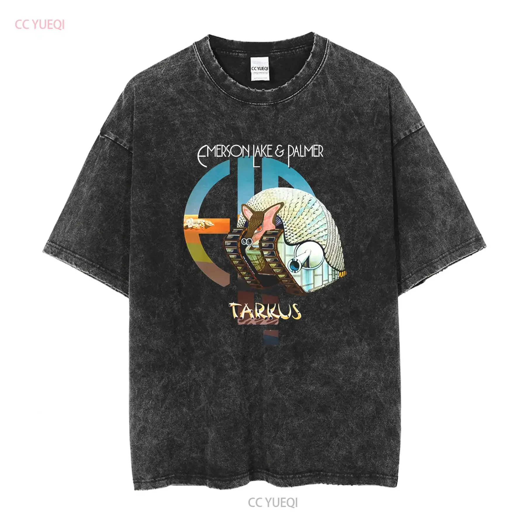 Tarkus ELP Emerson Lake and Palmer Black Size S 5Xl T Shirt AC1625 long or short sleeves vintage Washed Unisex homme fashion