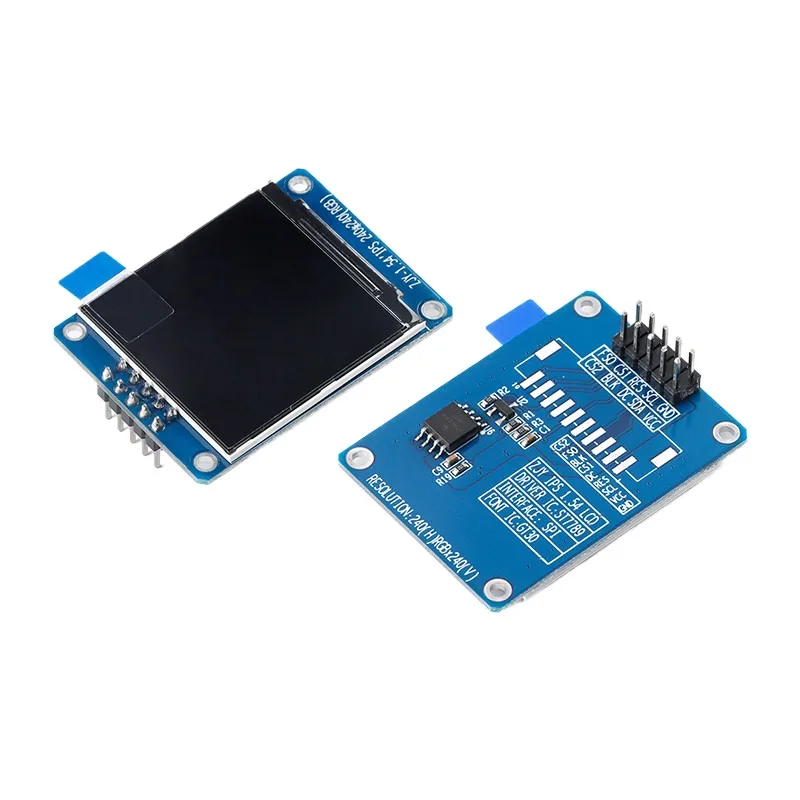 1.54 inch IPS Colorful TFT Display 1.54" HD IPS LCD Screen Module 240*240 240x240 SPI interface ST7789 Driver Font Library