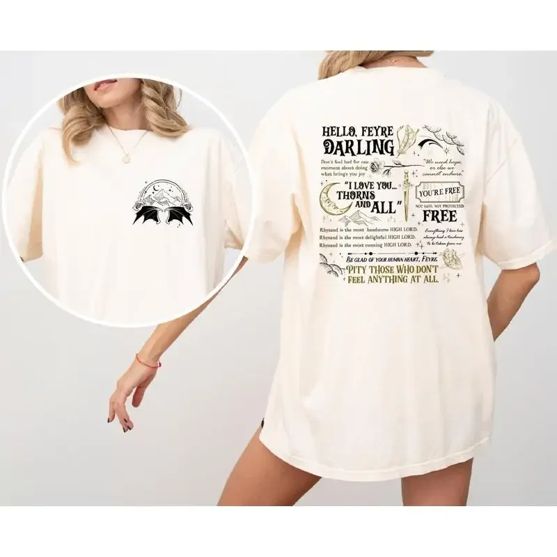 Hello Feyre Darling T Shirt Velaris City Of Starlight The Night Court Sweater ACOTAR Bookish for Christmas
