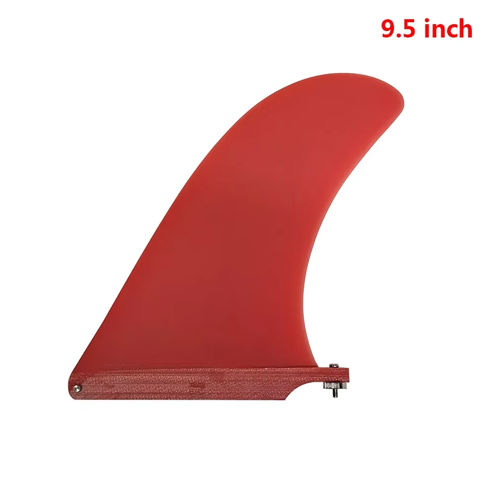 sup-board-longboard-fins-fiberglass-95-10-length-sup-board-single-fin-red-blue-color-fin-upsurf-surfboard-fin-95-10-inch