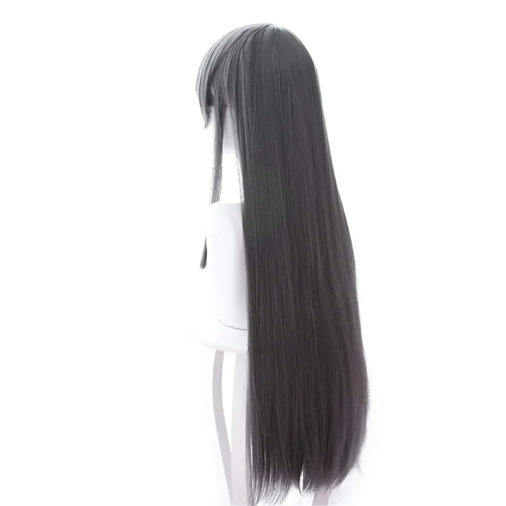 Puella Magi Madoka Magica Peruca Cosplay para Mulheres, Akemi Homura, Trajes Anime Halloween, Trajes de Jogo