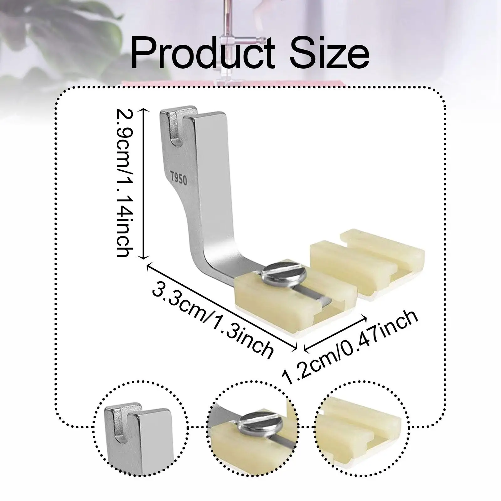 Presser Foot Closing Wrinkled Pleating Foot for Lockstitch Sewing Machine
