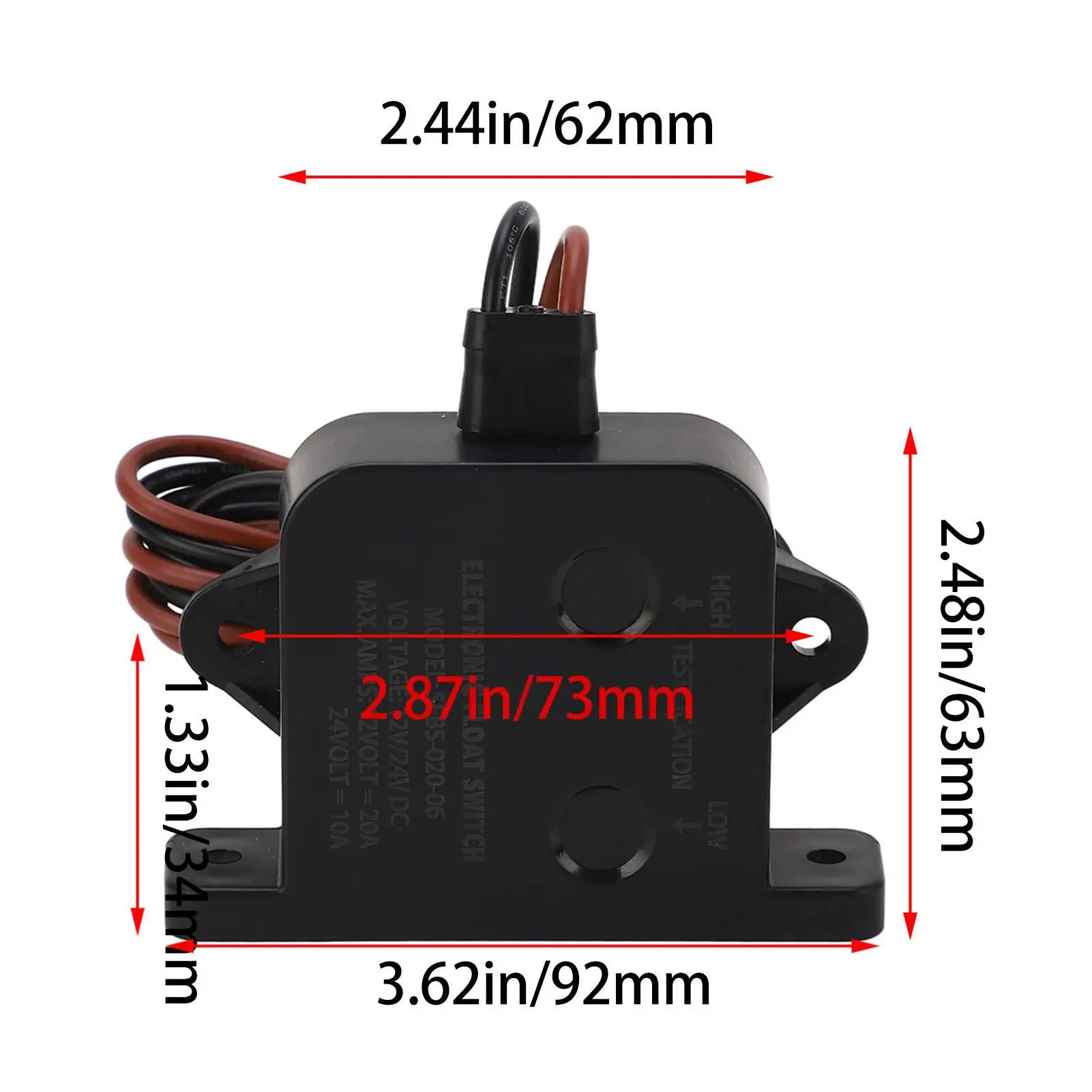 Sensor de campo eléctrico para bomba de sentina, interruptor encendido para barco, yate, Control de nivel de agua, funcionamiento estable