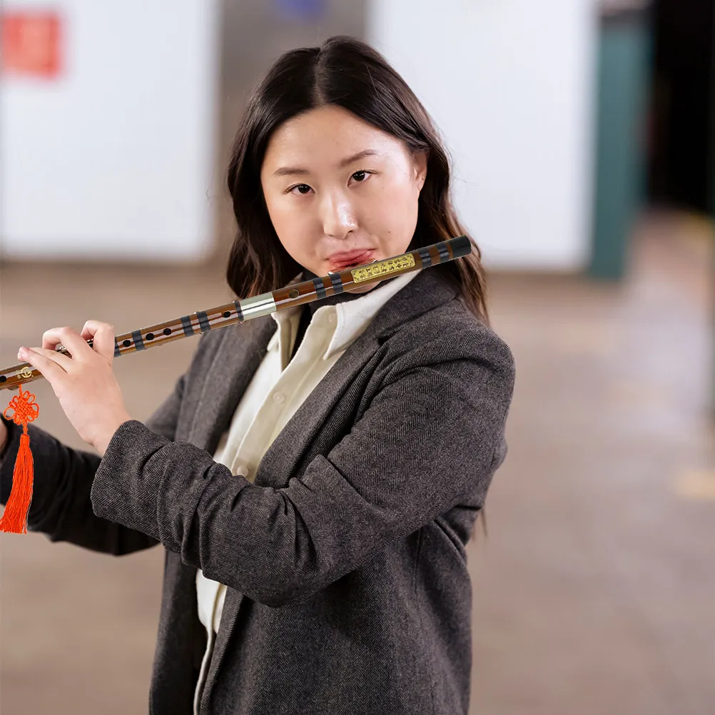 1Set Bamboo Flute Beginner Set Portable Chinese Dizi Excellent Sound Quality Easy Music Education Storage Box Musical