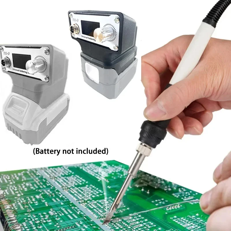 

NEW Cordless T12 Soldering Iron Station for Makita/Bosch/Milwaukee/Dewalt 18-20V Li-ion Battery Digital Electric Welding Station