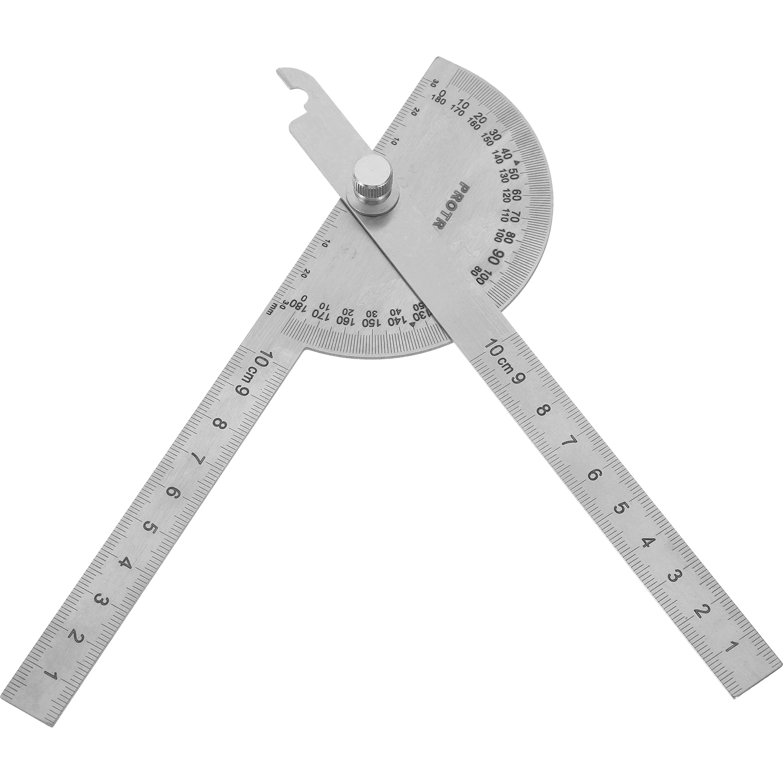 

Stainless Steel Protractor 19 7cm Swing Arm Metal Goniometer Woodworking Carpenter Tool Angle Ruler Measurement
