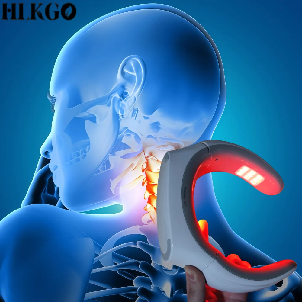 HLKGO Targeted Energy Relief System, 808nm Laser & IR Heat for Neck Pain and Deep Shoulder Fatigue Recovery, Portable Device