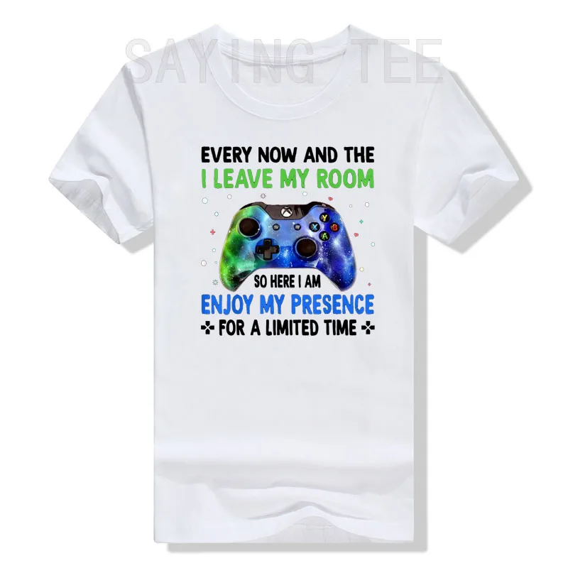 مضحك ألعاب الفيديو بين الحين والآخر أترك غرفتي الألعاب تي شيرت هدايا أقوال إقتباس الجرافيك المحملة القمم ألعاب نمط الحياة الزي #5