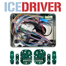 Icedriver for AUDI A4 B9 RS4 DRL RGB multicolor LED boards 2016-2019 daytime running lights Red Blue RGBW lighting