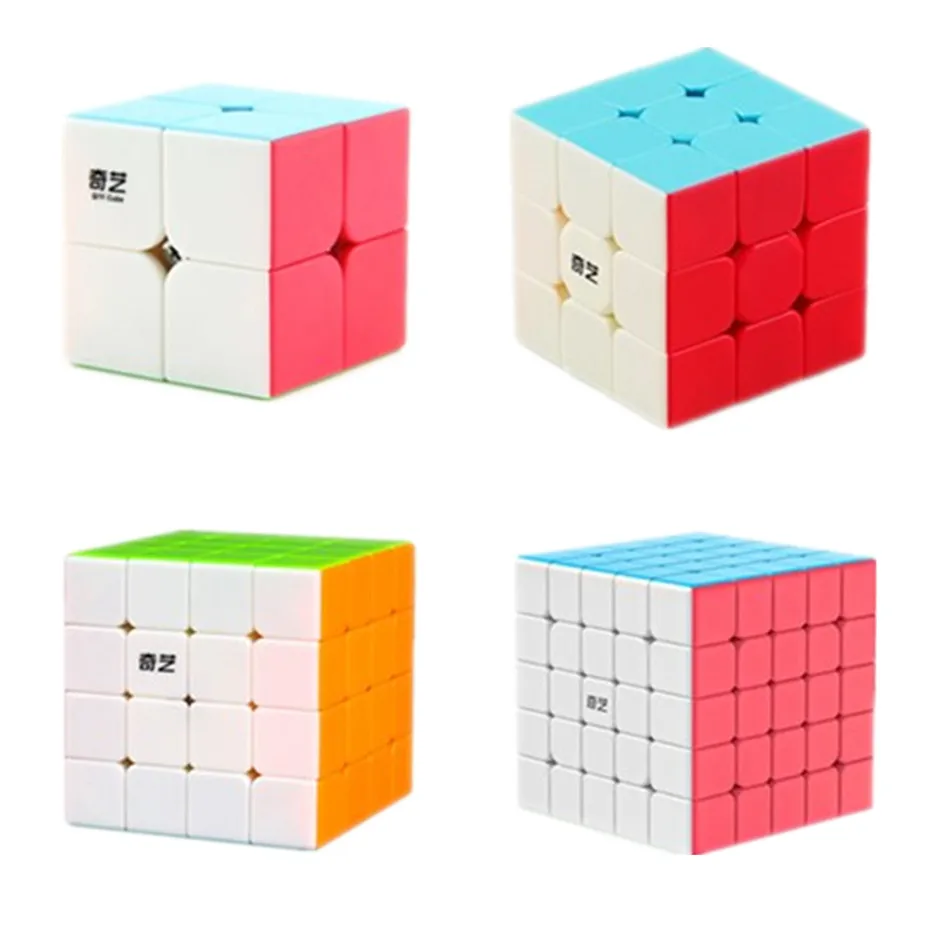 Qiyi Cube magique 2x2 3x3 4x4 5x5 6x6 7x7 Puzzle éducatif sans colle Cube magique jouets pour enfants enfants cadeau jouet Cubo Magico