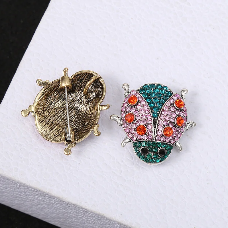 Broche insecte en alliage coréen pour femme, insigne goutte d'huile