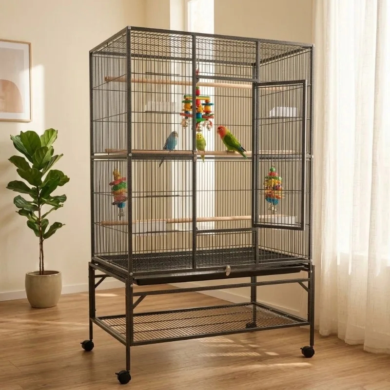 Bird cage household with tray source factory anti-escape bird cage