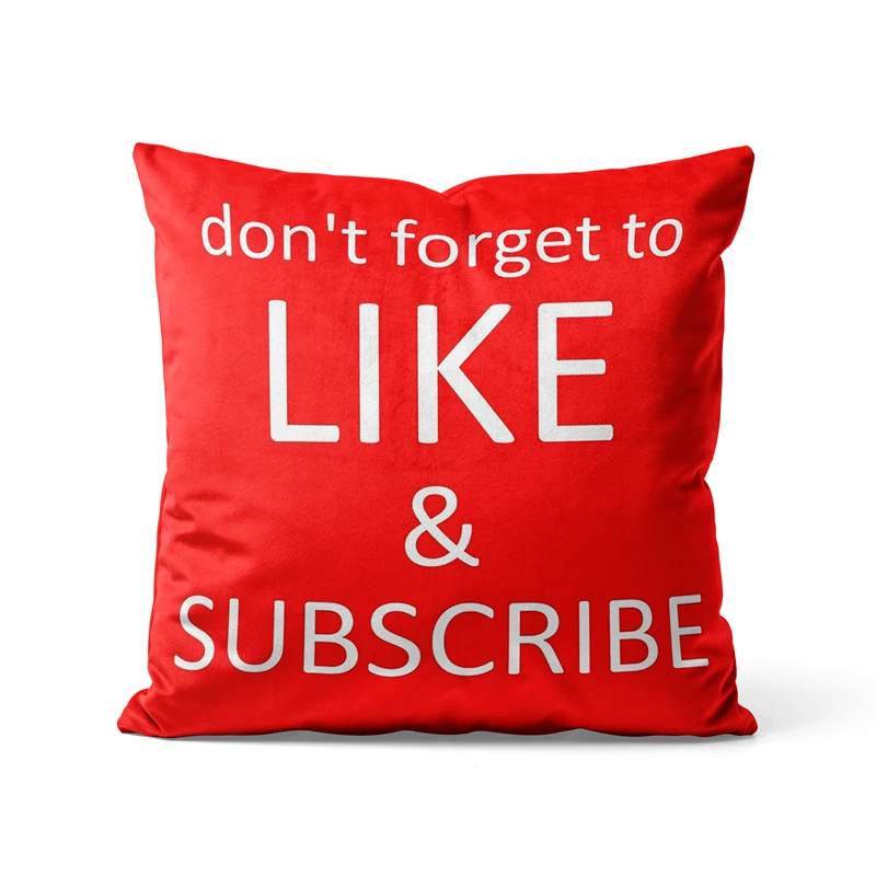 Gaslight Gatekeep Girlboss Do Not Forget to Like and Subscribe Throw Pillow Covers Cushion Cases for Couch 45cm x 45cm