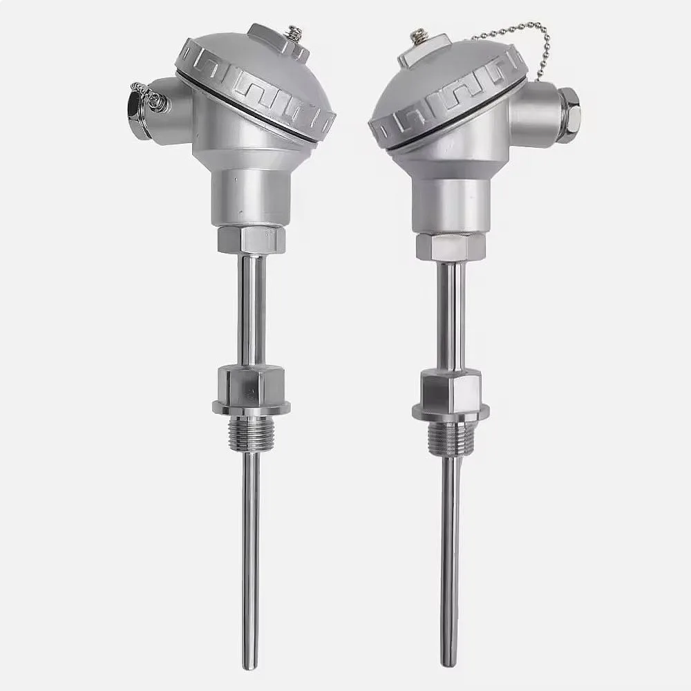 High Precision Stainless Steel Probe Thermocouple PT100 IP65 Waterproof Temperature Sensor RTD with Junction Box