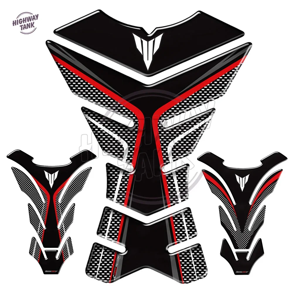 

3D Motorcycle Tank Pad Protector Decal Stickers Case for Yamaha MT-09 MT-10 MT-03 MT-01 MT 01 03 25 09 10 Tank