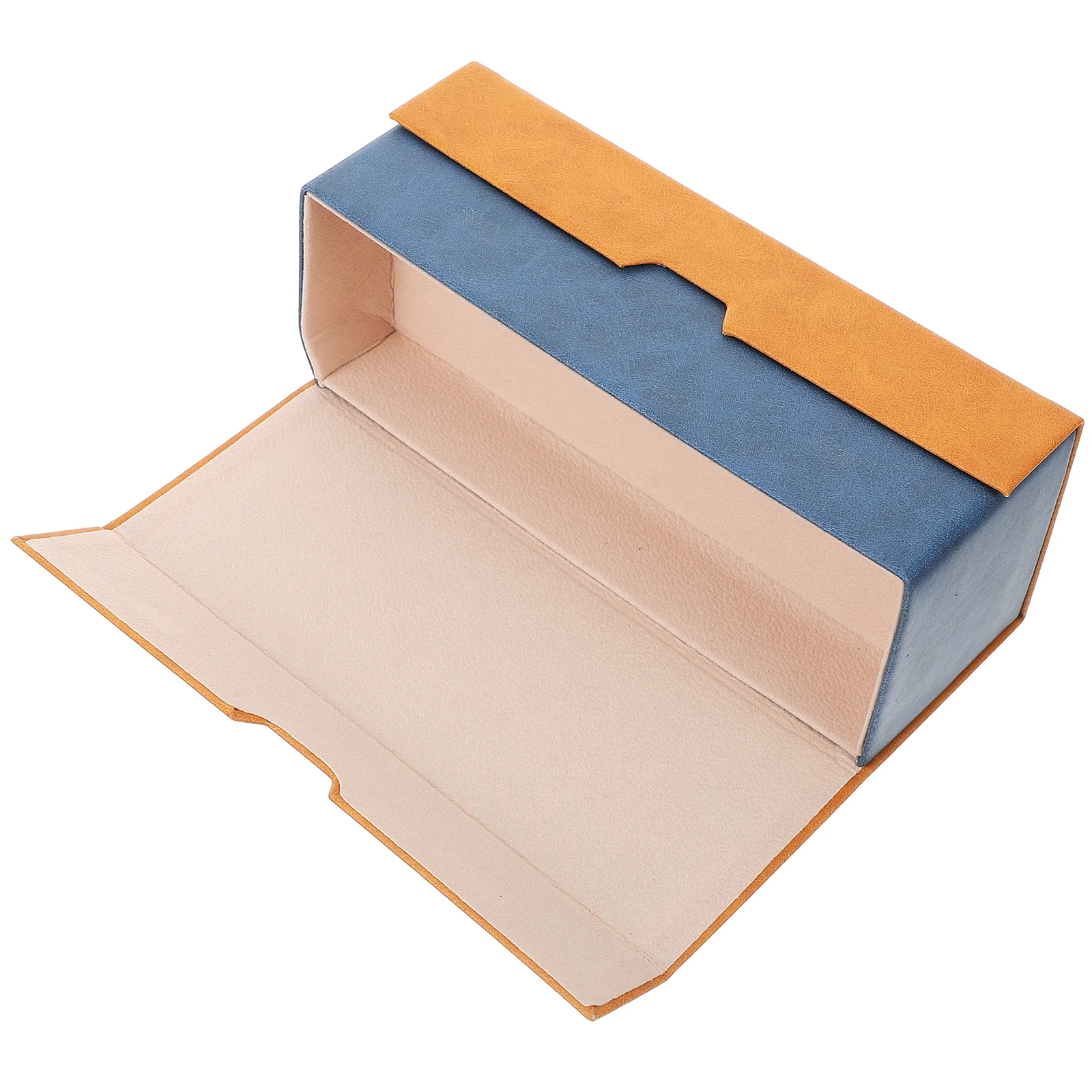 

Double Layer Eyeglasses Box Brown Glasses Case Portable Protective Eyewear Holder Travel Business Anti Pressure Storage Solution