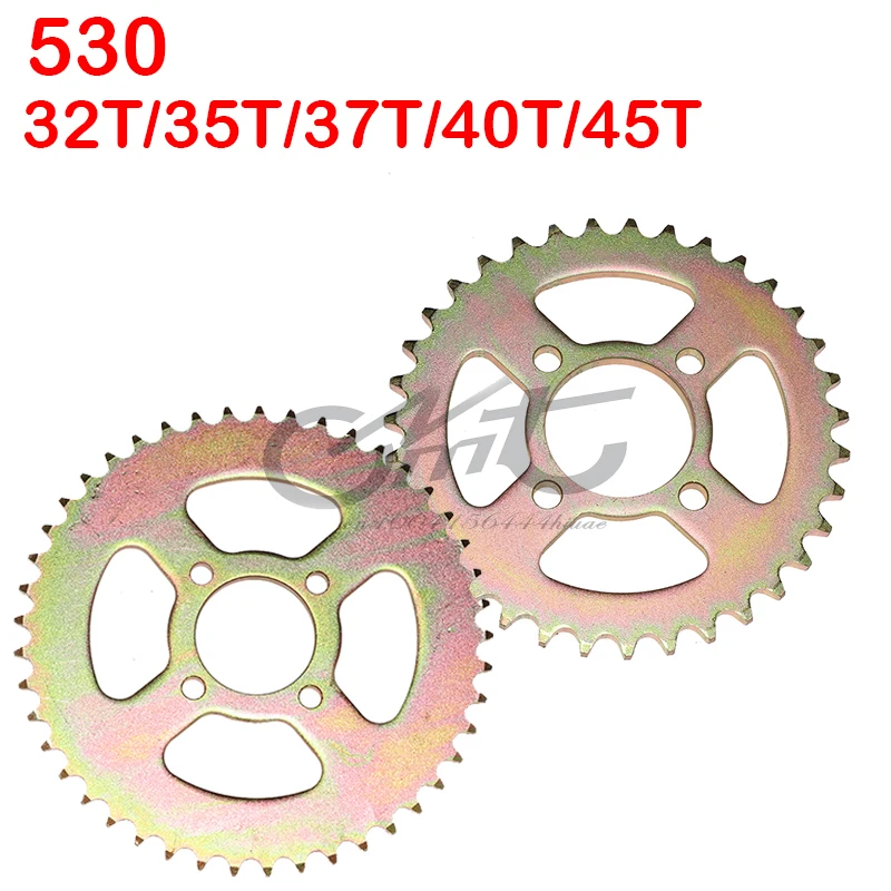 

530 Chains 28T/31T/32T/35T/37T/40T/41T/45T Rear Sprocket for ATV Quad Pit Dirt Bike Buggy Go Kart Motorcycle Motor