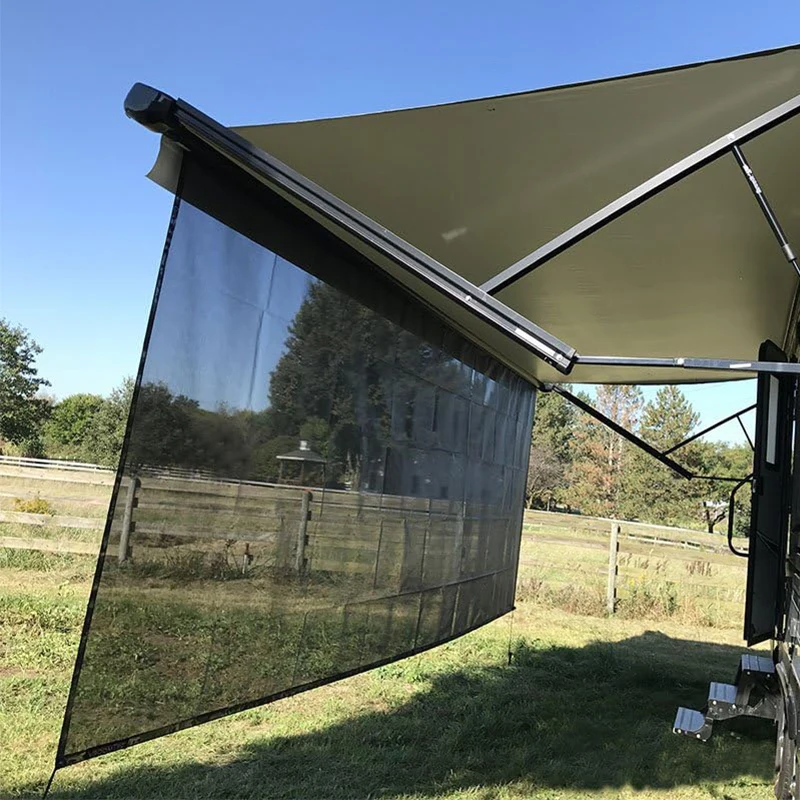 MESOROCK RV Caravan Awning Sunshade Screen Sun Blocker Awning Shade Mesh Cloth Camper Trailer RV Awning Sunshade
