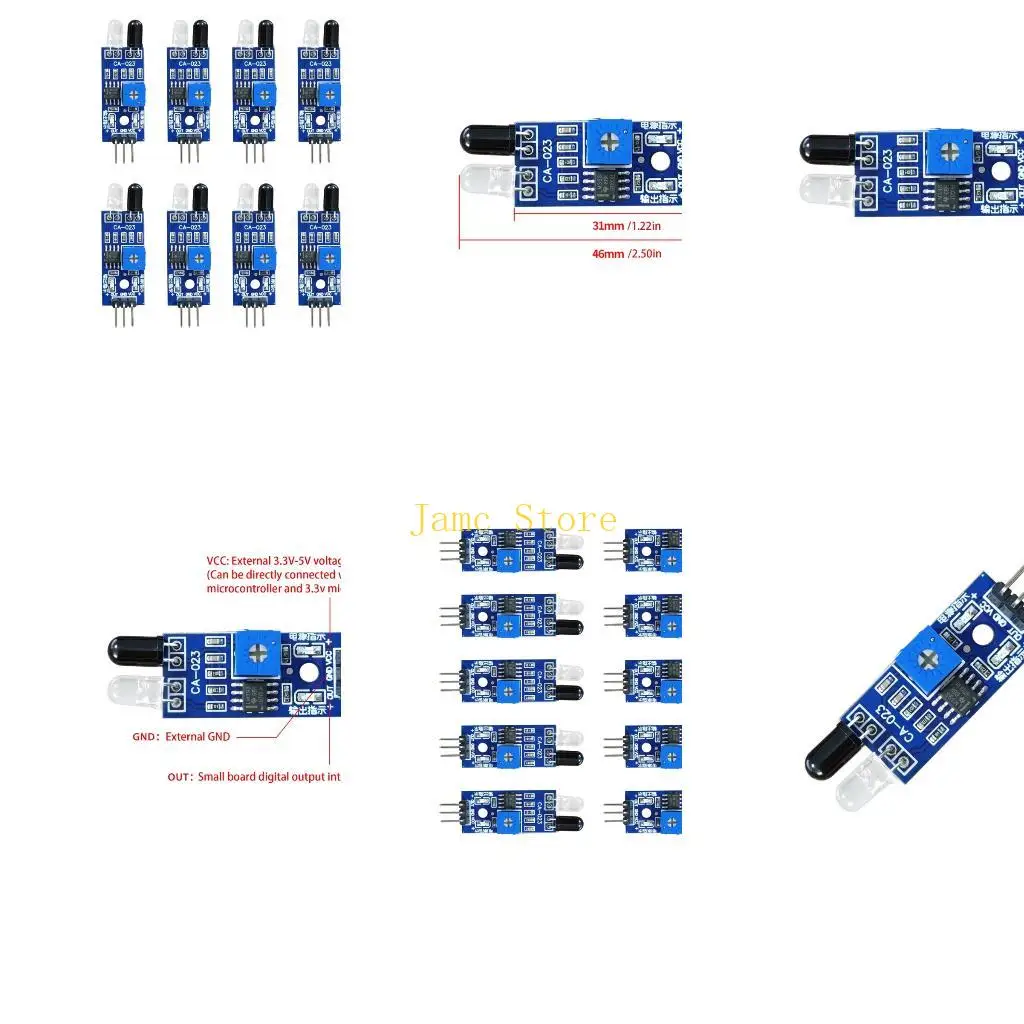 LX0B IR Obstacle Avoidance Sensors Module for Intelligent Car Robot Reflective