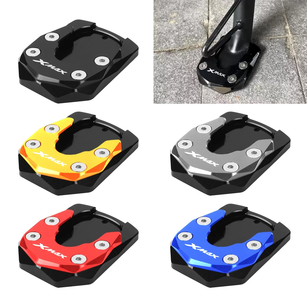 

For YAMAHA XMAX300 MXAM300 NMAX155 Motorcycles Side Stand Enlarger Plate Kickstand Extension Support Foot Pad Base Accessories