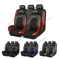 9-pcs/Set Car Seat Cover Universal PU Leather Car Seat Cushion Front Rear Seat Full Protection SeatPad For 5-Seater Cars Trucks