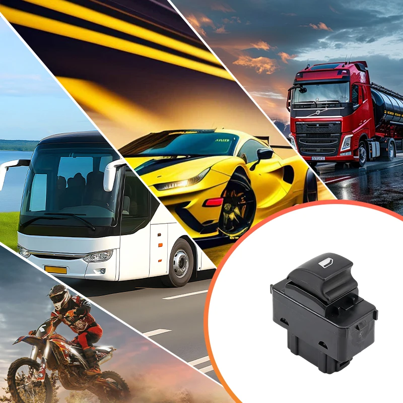 NEW HNROCK 6490.E2 Glass Lift Switch suitable for Citroën 207 Car Parts Electric Window Single Switch