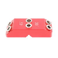 Woodworking Pocket Hole Jig Kit 30/45/90 Degree Angle Multi Sizes Drill Hole Guide Jig Drilling Template Block