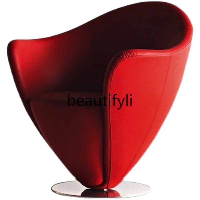 Fiberglass heart-shaped leisure chair single chair