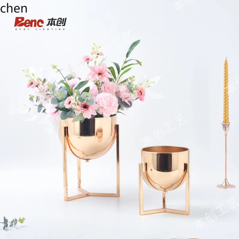 HT hotel supplies wedding props wedding ornaments iron candy box main table flower arrangement table creative home decoration