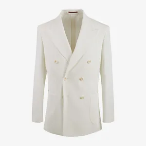 بدلات رسمية مخصصة للرجال زرين زفاف العريس سهرة سليم صالح أبيض أفضل 11 بدلة مصممة خصيصا للمبيعات - رقم 10