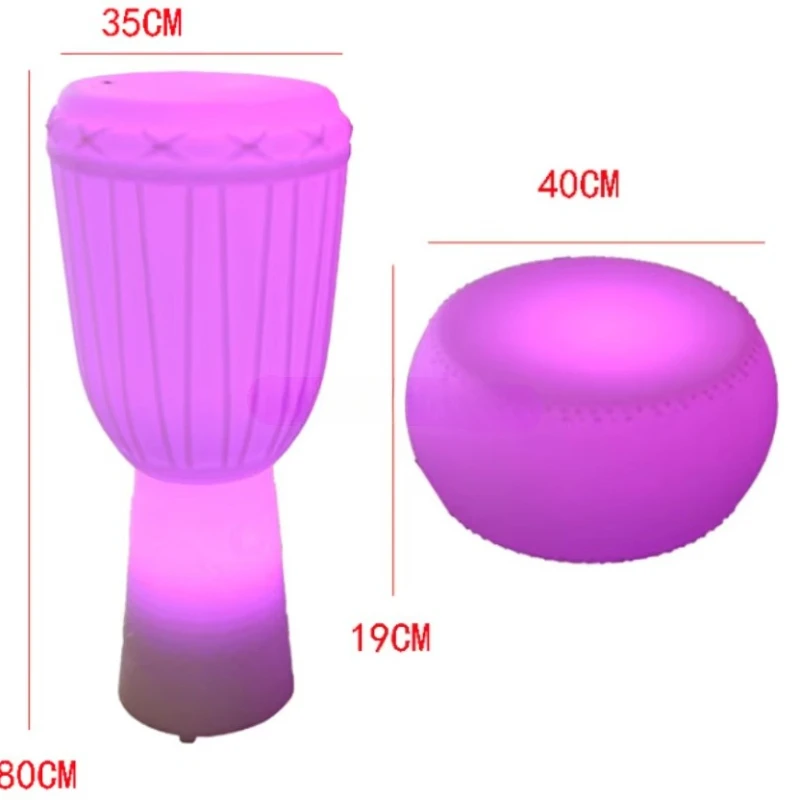 Sonic Drum Dynamic Optical Lighting Wave Interaction Portable Night Light Adventure Playground Drum Lamp Facility