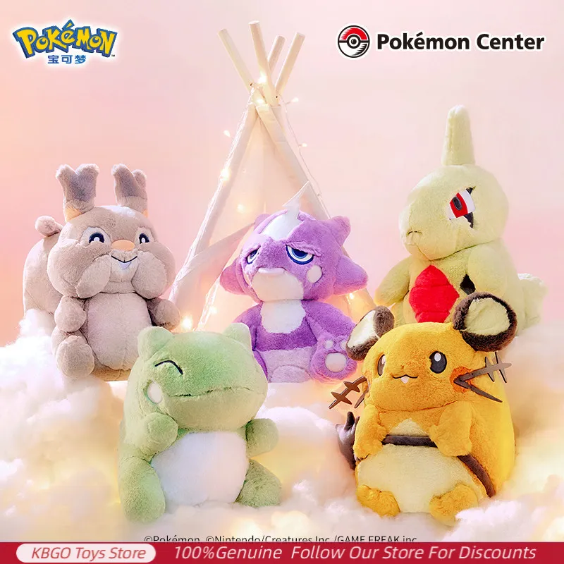 Pokemon Plush Toy Fluffy Hug Series Soft Stuffed Doll Cuddly Plushie Sitting Cartoon Character Christmas Gift for Collectors