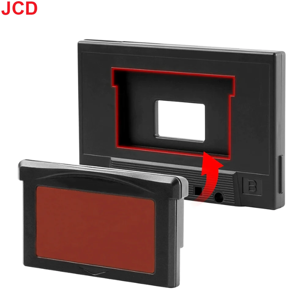 JCD 1pc 게임 보이 어드밴스 게임 카드 홀더 보호 상자 컬렉션 보호 케이스 용 GBA 카세트 보관 상자 용