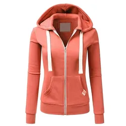 Amazon 2024 new hoodie women's sports pocket cardigan zippered hoodie manufacturer direct sales