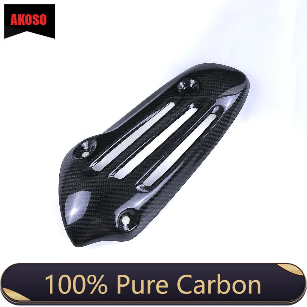 

100% Full Dry 3K Carbon Fiber Exhaust Pipe Cover Guad Motorcycle Body Kit Fairings Kits For Vespa Sprint 150 2013-2022